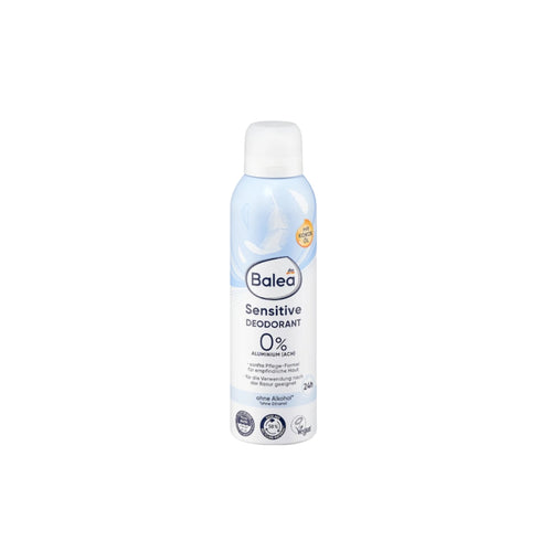 Balea Sensitive Deodorant Spray 200ml with Coconut Oil, aluminum salts and alcohol-free, vegan, gentle for sensitive skin
