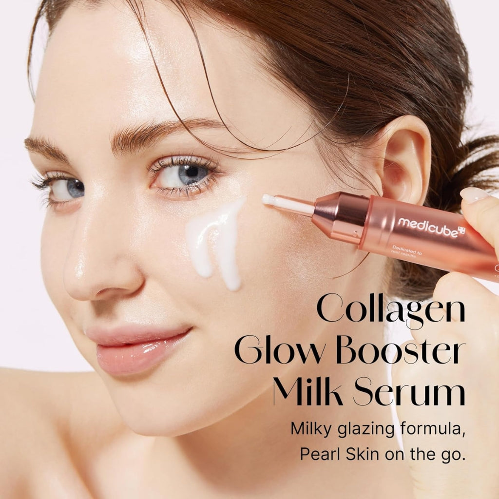 Medicube Collagen Glow Booster Serum 15ml milky Korean face serum for glow and elasticity
