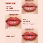 SHEGLAM Lip Rules Liner & Gloss Pen Case X Case dual-ended lip liner and gloss pen
