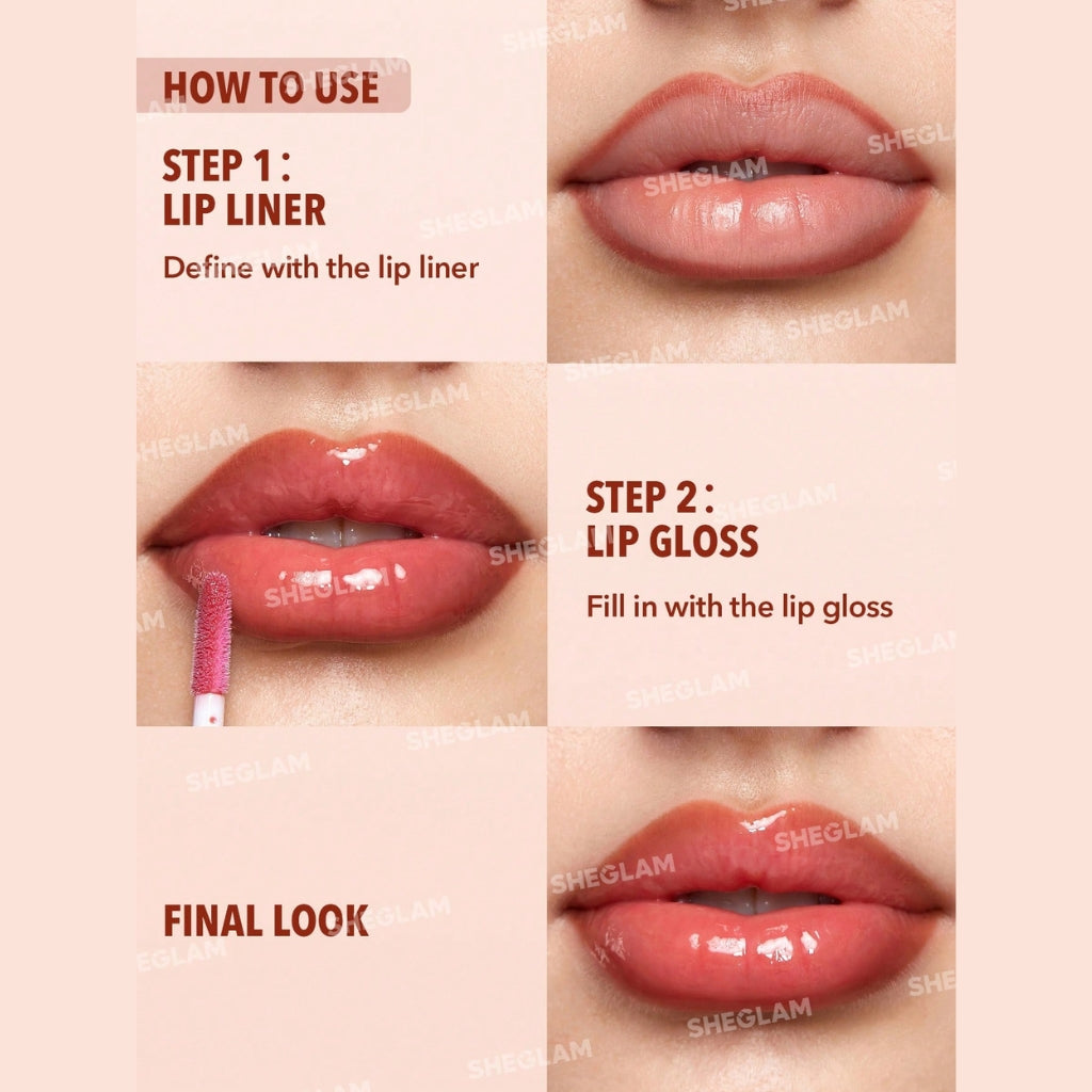 SHEGLAM Lip Rules Liner & Gloss Pen Play Fair dual-ended lip liner and gloss pen
