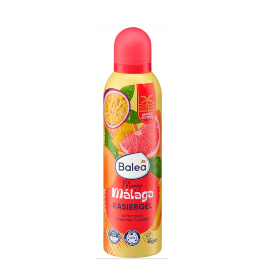 Balea Mango Málaga Shaving Gel – Limited Edition – Tropical Fruit Scent – 200ml