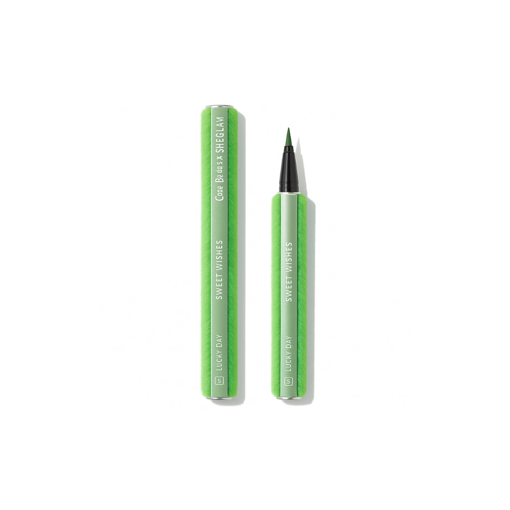 Care Bears X SHEGLAM Sweet Wishes Colored Eyeliner Lucky Day Green matte liquid eyeliner
