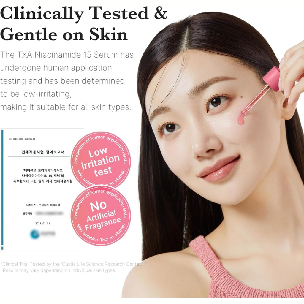 Medicube TXA + Niacinamide 15% Serum 30ml brightening Korean face serum for dark spots and uneven tone
