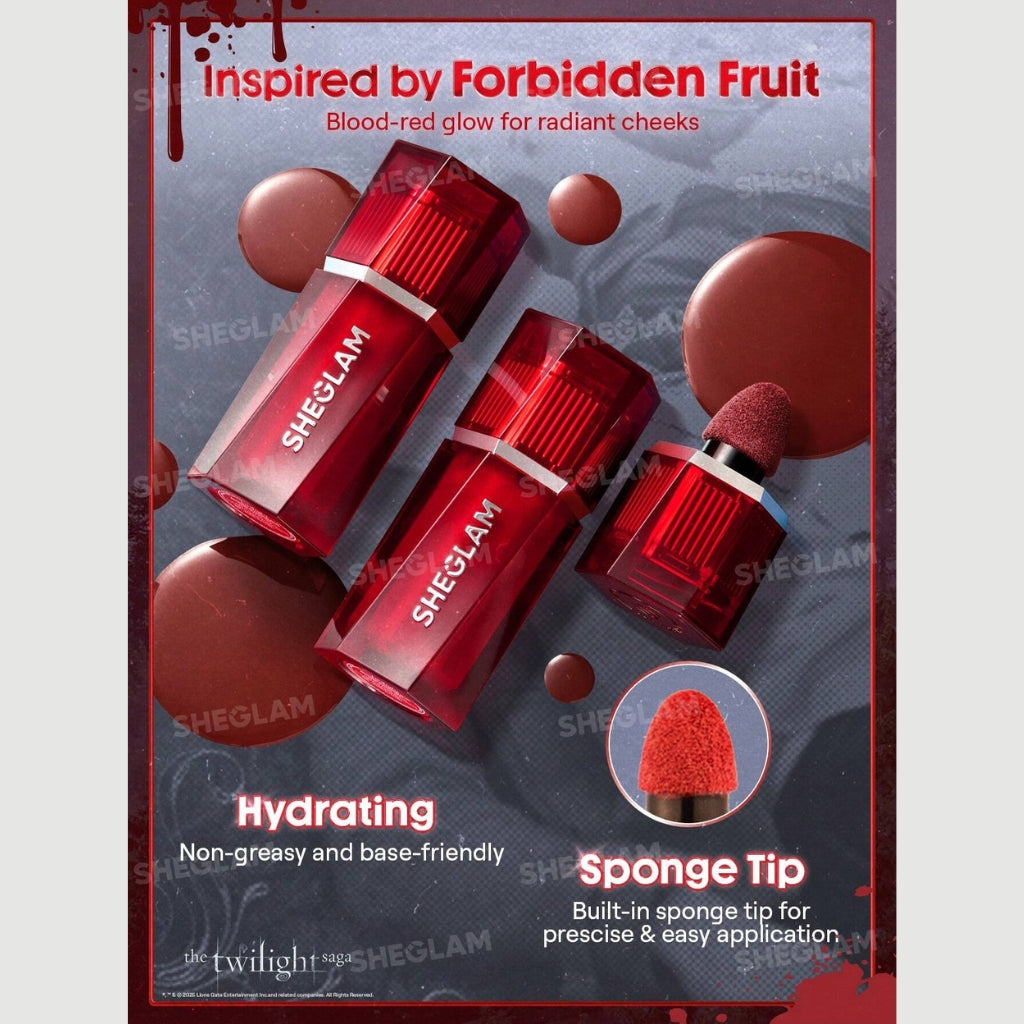 SHEGLAM Twilight Forbidden Love Liquid Blush hydrating liquid blush with smooth radiant finish
