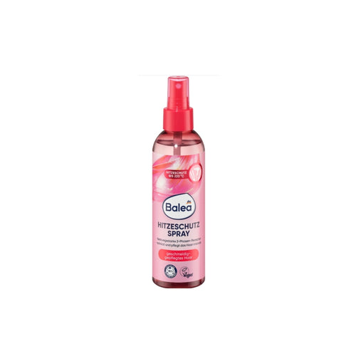 Balea 2-Phase Heat Protection Spray 220°C 200ml, vegan silicone-free German heat protectant spray for blow-drying, straightening and curling.
