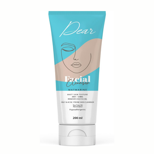 Dear Facial Cleanser – Korean deep cleansing face wash – With Matmarine for oily and acne-prone skin – 200ml
