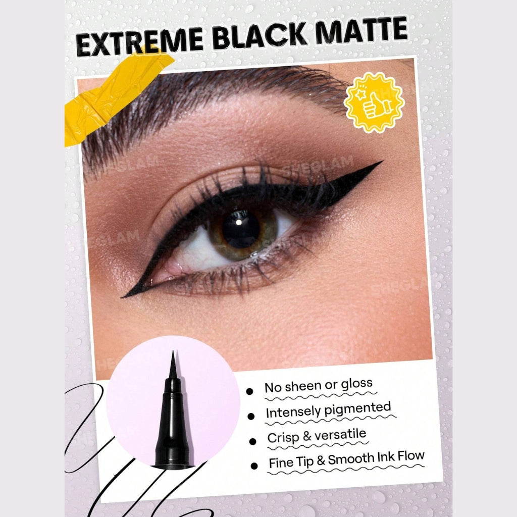 SHEGLAM Oh So Rich Matte Eyeliner ultra-black extreme matte waterproof liner
