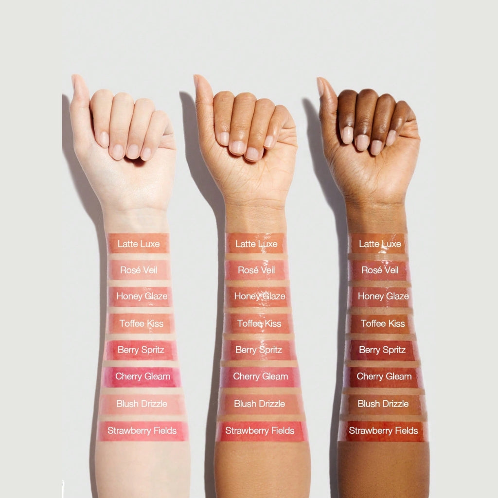 SHEGLAM Bold Booster Lip Plumper Blush Drizzle glossy plumping lip gloss with rosy shine
