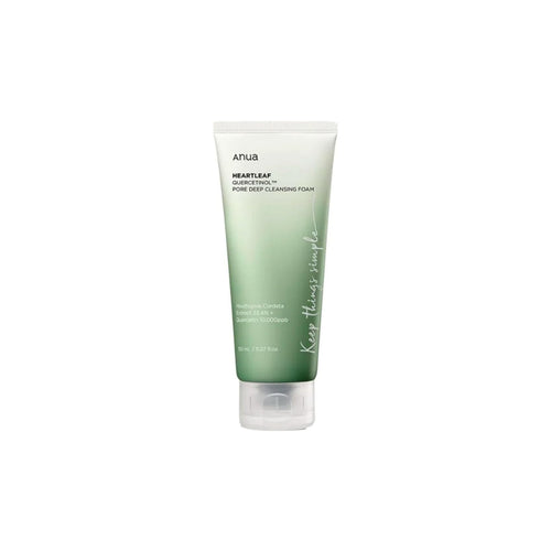 Anua Heartleaf Quercetinol Pore Deep Cleansing Foam 150ml Korean face cleanser for pores and oil control
