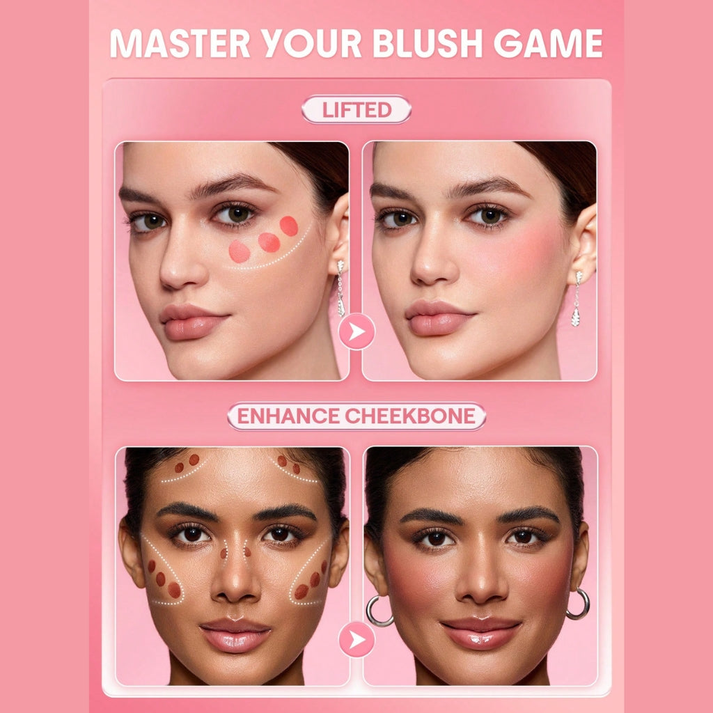 SHEGLAM Color Bloom Liquid Blush Matte Finish in Devoted, liquid blush with sponge-tip applicator for buildable matte cheek color.
