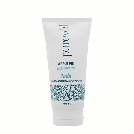 Purevel Apple Pie Body Butter – 48H Deep Moisture – Cocoa, Shea & Avocado Oils – 177ml