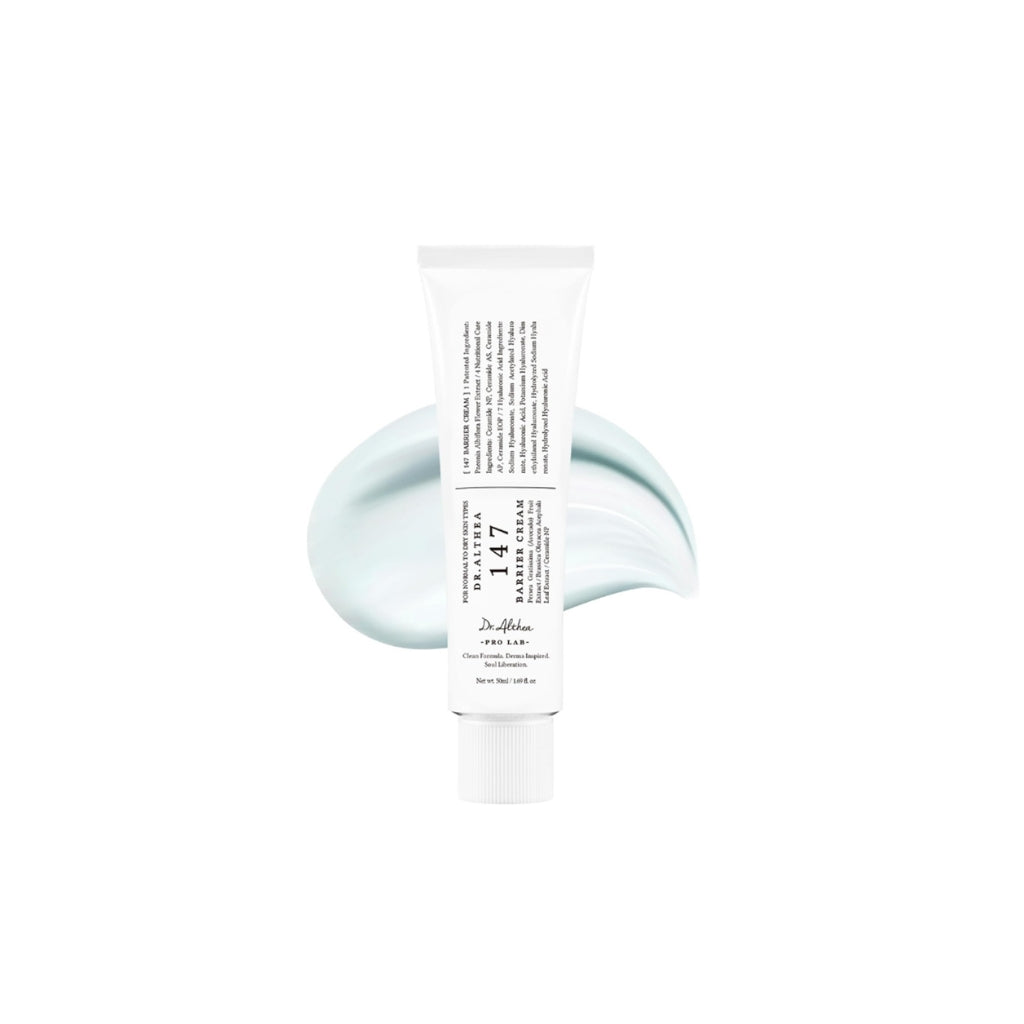 Dr. Althea 147 Barrier Cream 50ml Korean moisturizer for barrier repair and deep hydration with ceramides and hyaluronic acid.
