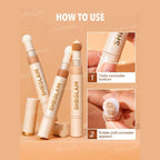 SHEGLAM Complexion Boost Concealer in Pink Pearl with sponge-head applicator, high-coverage liquid concealer
