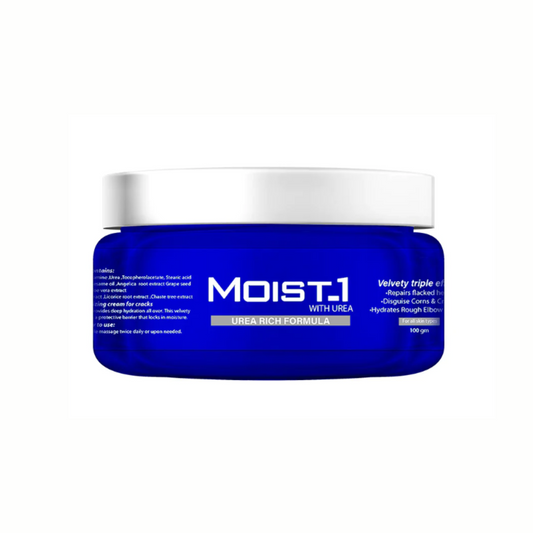 MOIST1 Urea Cream – Deep Hydrating Triple Action for Cracked Heels, Knees & Elbows – 100g
