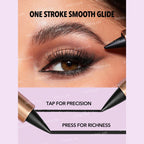 SHEGLAM EZ Glide Matte Eyeliner Pencil in black, matte smudge-proof eyeliner pencil on white background.
