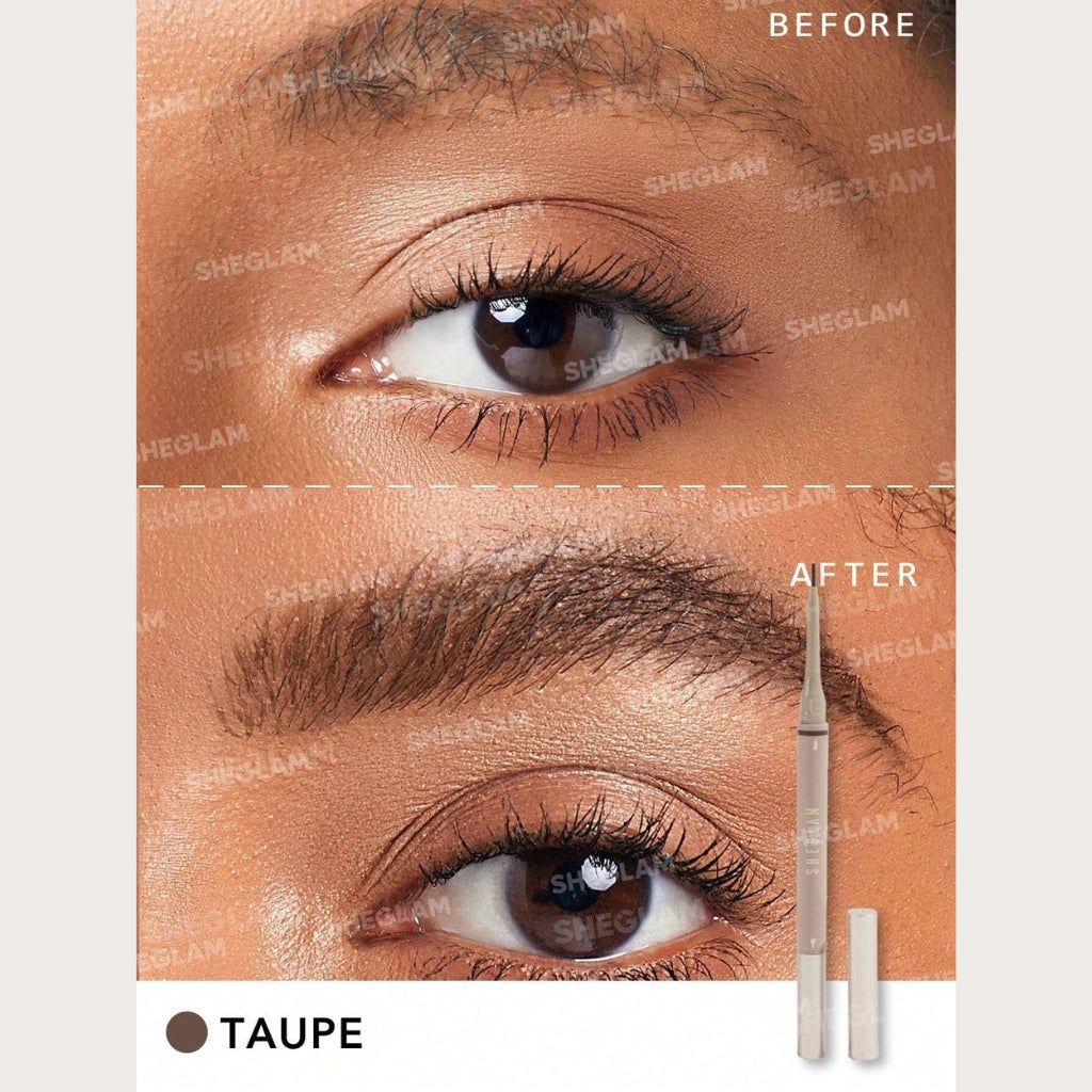 SHEGLAM Brows On Demand 2-in-1 Brow Pencil Taupe waterproof pencil and liquid brow for natural defined brows
