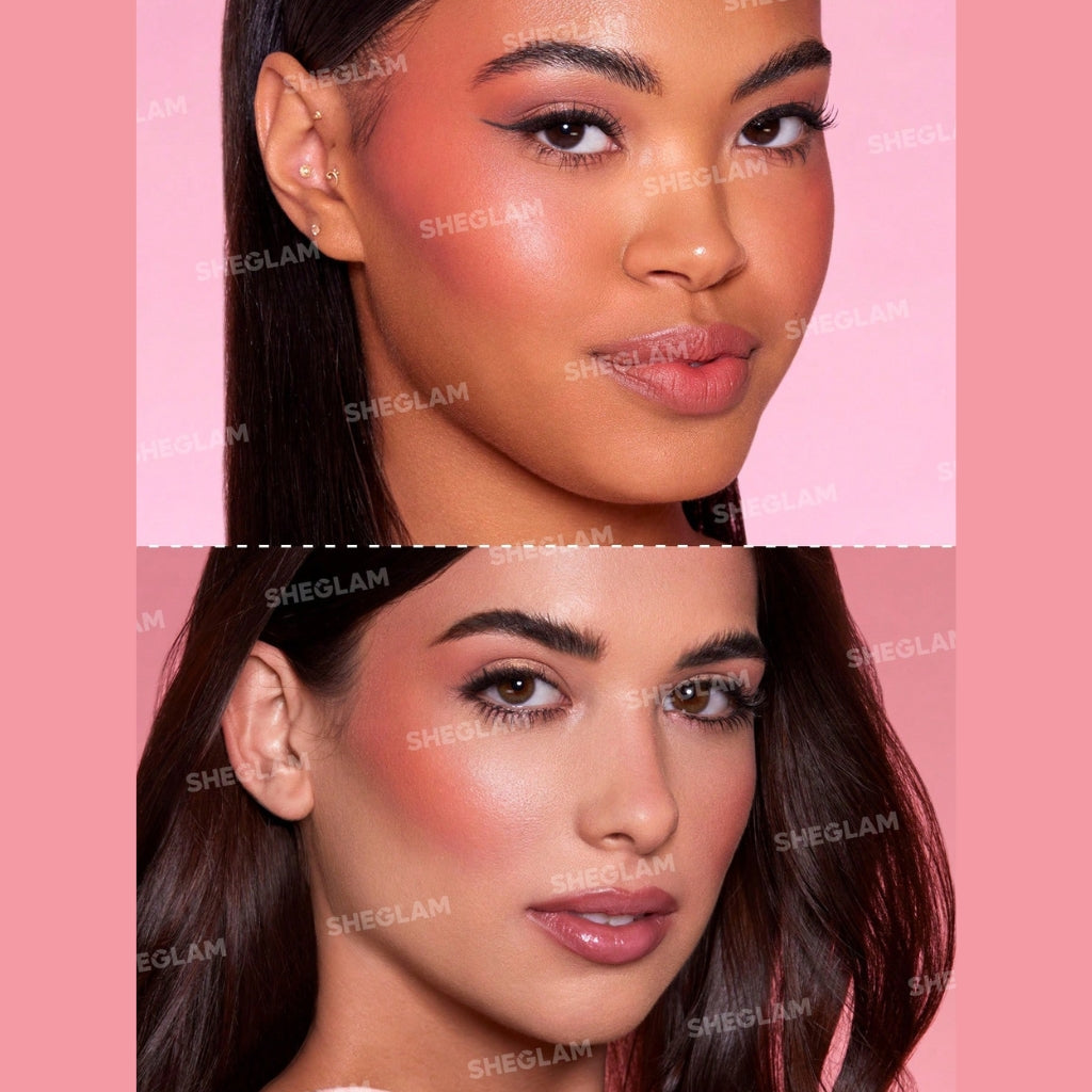 SHEGLAM Color Bloom Liquid Blush Matte Finish in Devoted, liquid blush with sponge-tip applicator for buildable matte cheek color.
