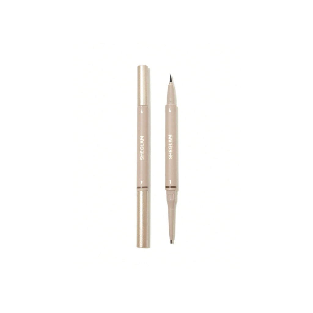 SHEGLAM Brows On Demand 2-in-1 Brow Pencil Taupe waterproof pencil and liquid brow for natural defined brows
