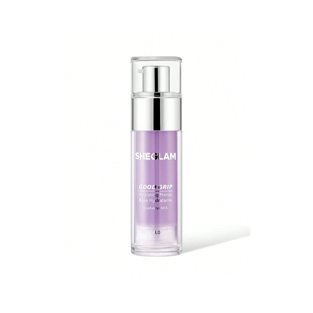 SHEGLAM Good Grip Hydrating Primer Blueberry and AHA silicone-free gel face primer
