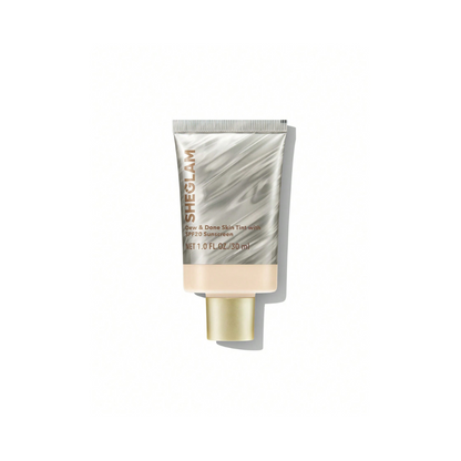 SHEGLAM Dew & Done Skin Tint SPF 20 – Linen shade with hydrating, dewy finish and buildable light-to-medium coverage
