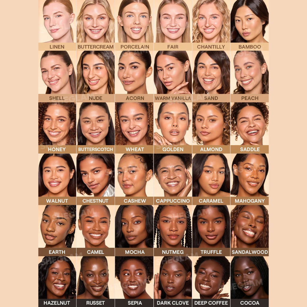 SHEGLAM Dew & Done Skin Tint SPF 20 – Linen shade with hydrating, dewy finish and buildable light-to-medium coverage
