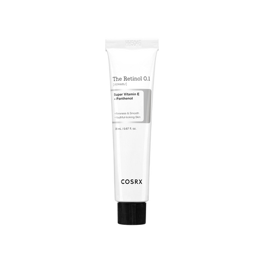 COSRX The Retinol 0.1 Cream – 20ml tube with Vitamin E and Panthenol for firming and anti-aging

