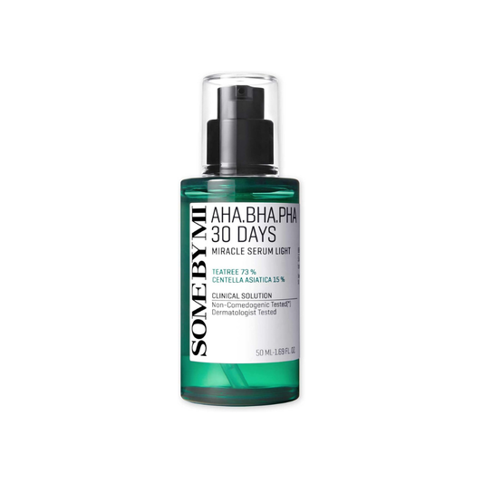 SOME BY MI AHA-BHA-PHA 30 Days Miracle Serum Light – 50ml exfoliating and acne-care serum for sensitive skin

