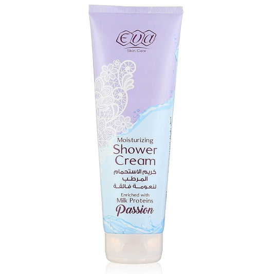 Eva Skin Care Passion Shower Cream with Silk Proteins & Moisturizers – 250ml Packaging

