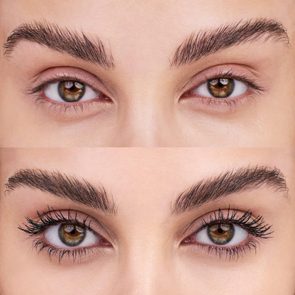 essence I LOVE EXTREME Volume Mascara Waterproof with extra-large brush, ultra-black waterproof formula for extreme lash volume and long-lasting wear
