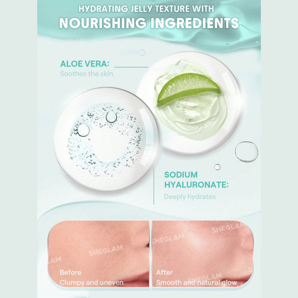 SHEGLAM Good Grip Hydrating Prime & Set Spray in sleek mist bottle, jelly-like dewy spray for hydrating, priming, and long-lasting makeup hold
