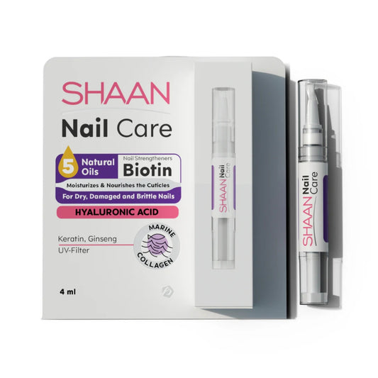 Shaan Intensive Nail Care Serum with Keratin & Vitamins – 4ml Bottle Packaging

