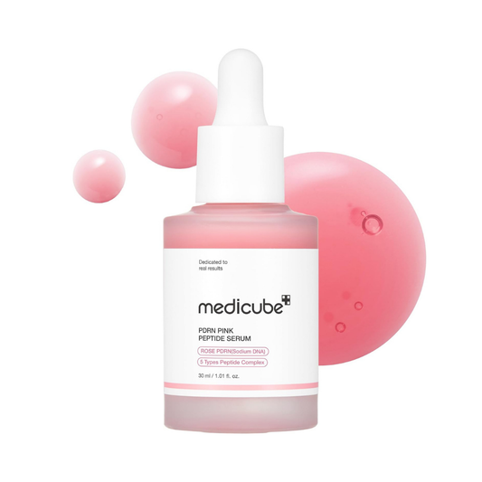 medicube PDRN Pink Peptide Serum – 30ml Korean skin regenerating serum with salmon DNA and peptides
