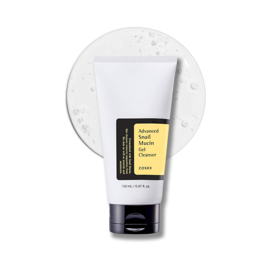 COSRX Advanced Snail Mucin Gel Cleanser – 150ml foaming facial cleanser with snail filtrate for hydration and repair

