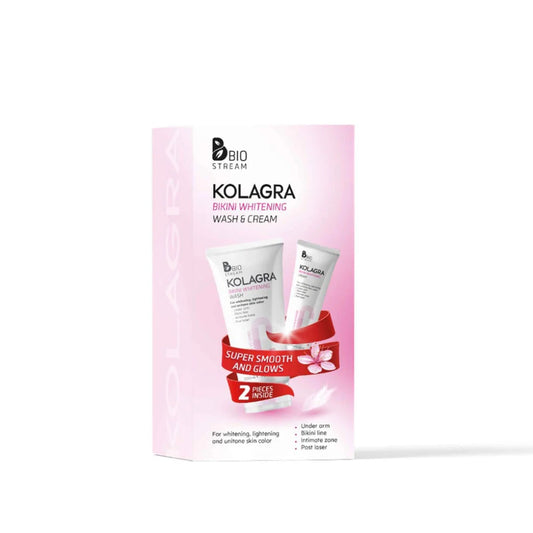 Kolagra Bikini Whitening Routine – Bikini Wash and Whitening Cream Set