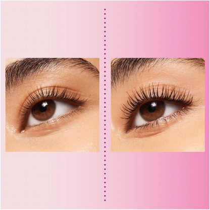 essence I LOVE EXTREME Crazy Volume Mascara with extra-large plastic brush, deep-black creamy texture for bold lashes and extreme volume
