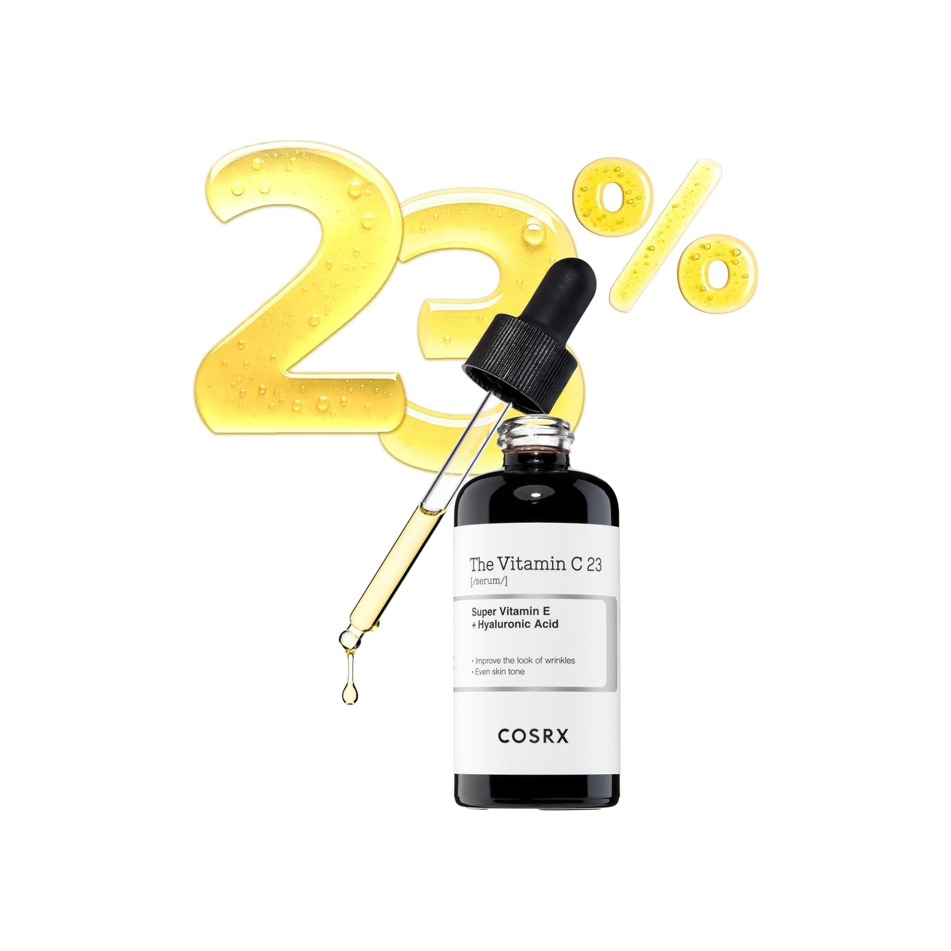 COSRX The Vitamin C 23 Serum – 20g with 23% Pure Vitamin C, Vitamin E & Hyaluronic Acid

