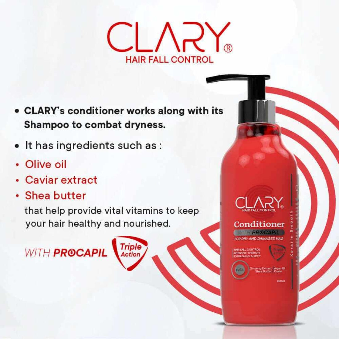 Clary Hair Conditioner with Procapil – 300 ml bottle