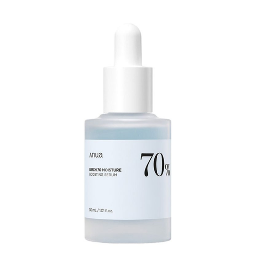 Anua Birch 70% Moisture Boosting Serum – 30ml Korean hydrating serum with birch extract for sensitive and dry skin
