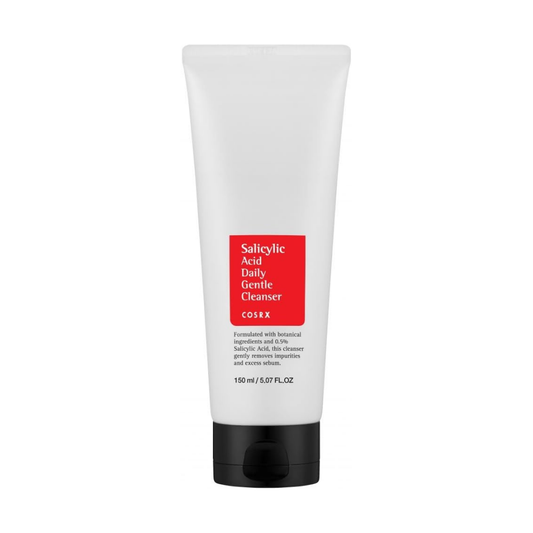 COSRX Salicylic Acid Daily Gentle Cleanser – 150ml foaming acne cleanser with 0.5% BHA

