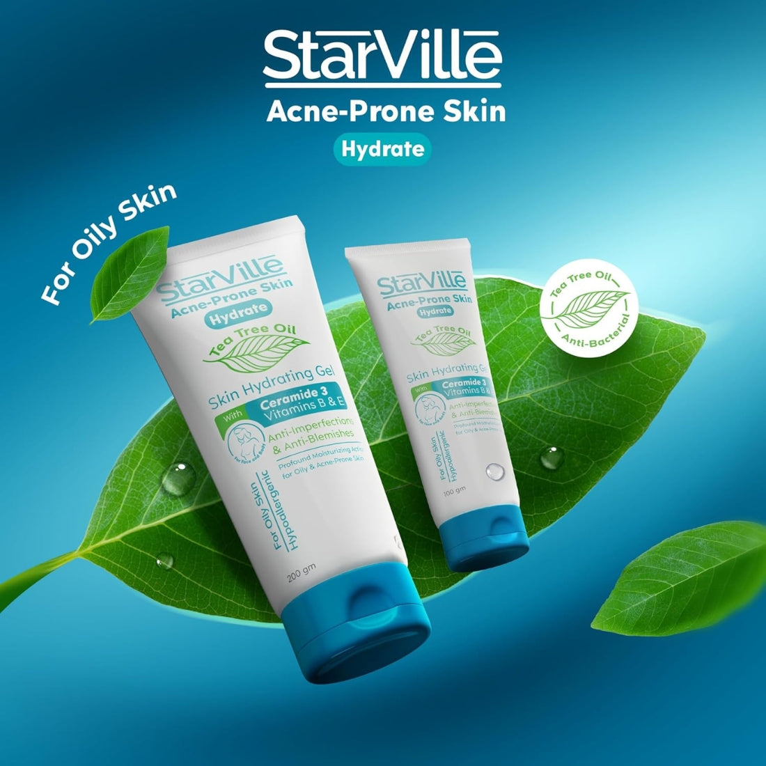 Starville Hydrating Gel for Acne-Prone Skin Oil-Free Moisturizer 100ml

