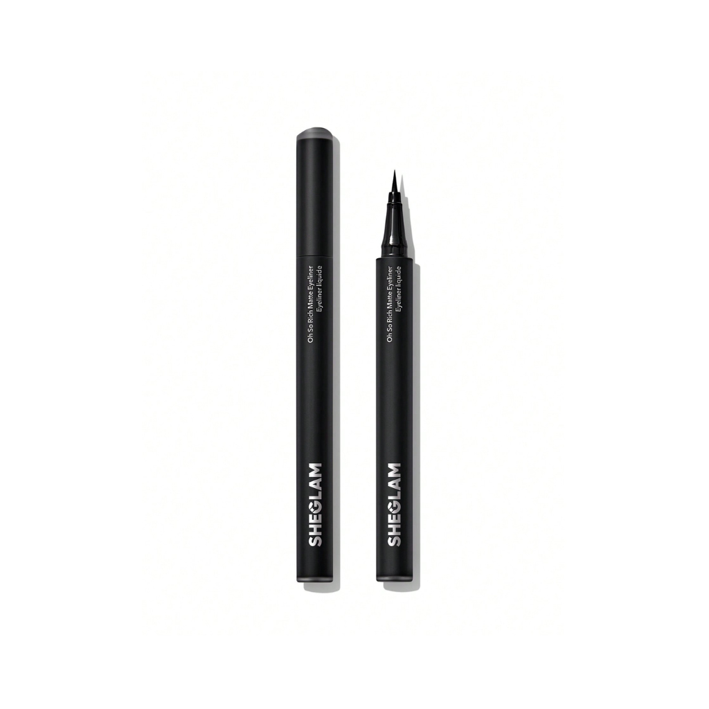 SHEGLAM Oh So Rich Matte Eyeliner – extreme matte, waterproof, smudge-proof liquid liner with precision tip
