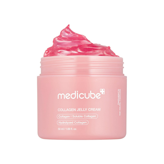 Medicube Collagen Jelly Cream – lightweight jelly moisturizer with hydrolyzed collagen & niacinamide for hydration, elasticity and glass-skin glow
