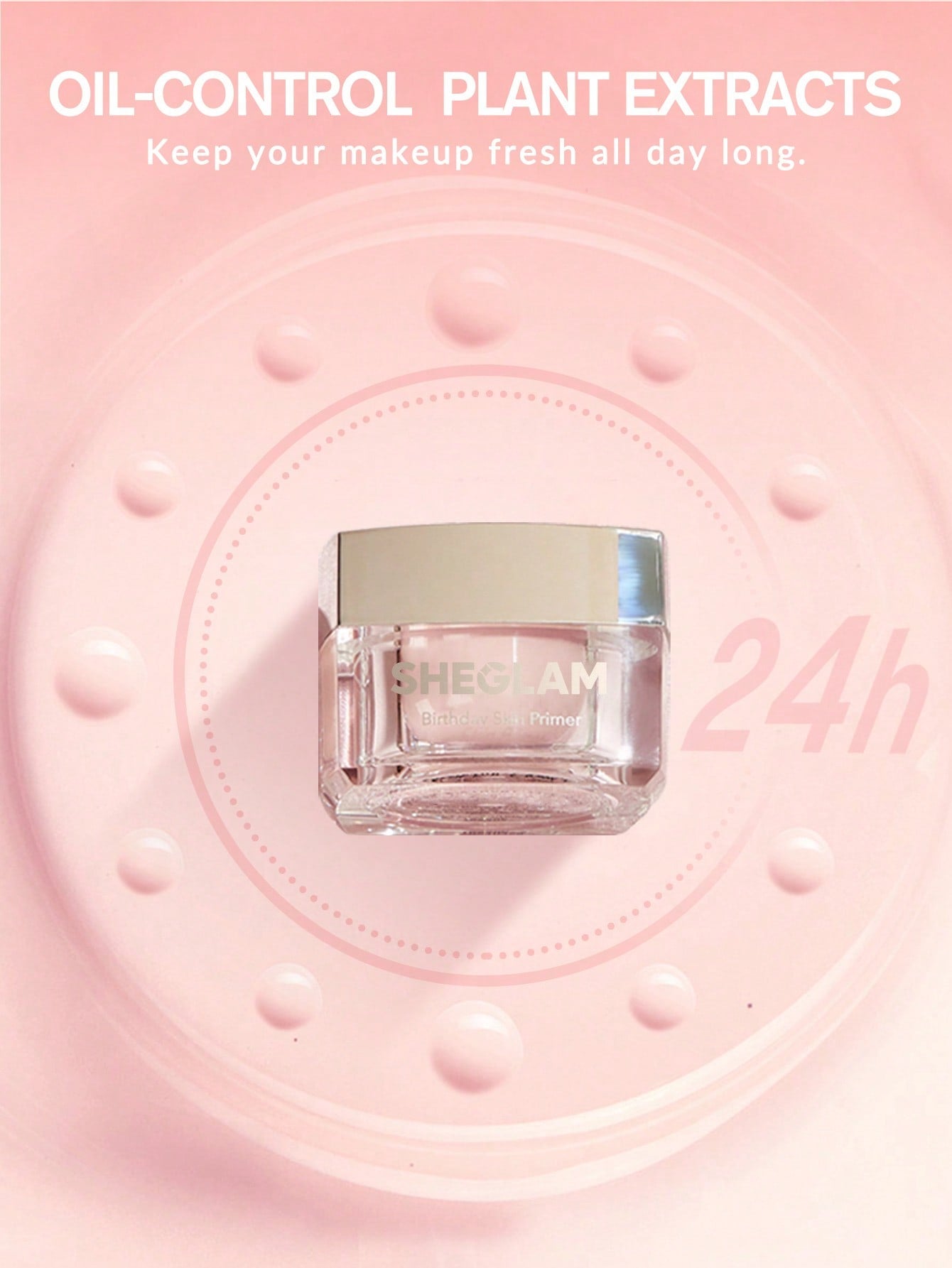SHEGLAM Birthday Skin Primer – 30g jar packaging