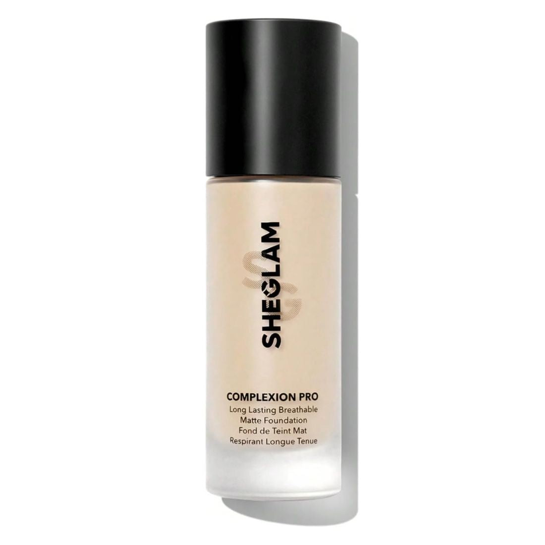 SHEGLAM Complexion Pro Long Lasting Breathable Matte Foundation – Linen bottle packaging

