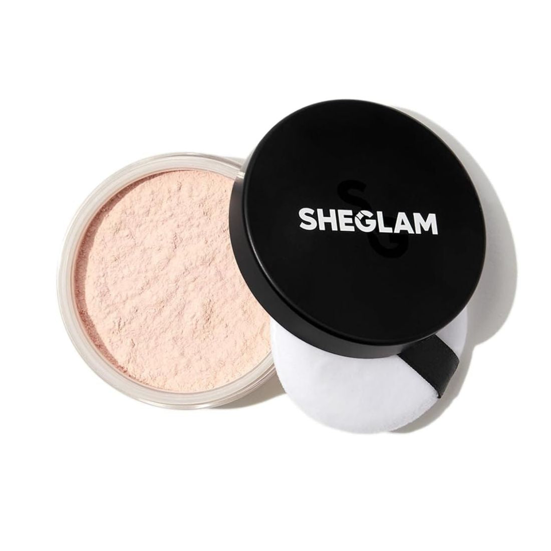 SHEGLAM Baked Glow Setting Powder – Light Pink | Soft radiant face powder for luminous finish and fresh glow
