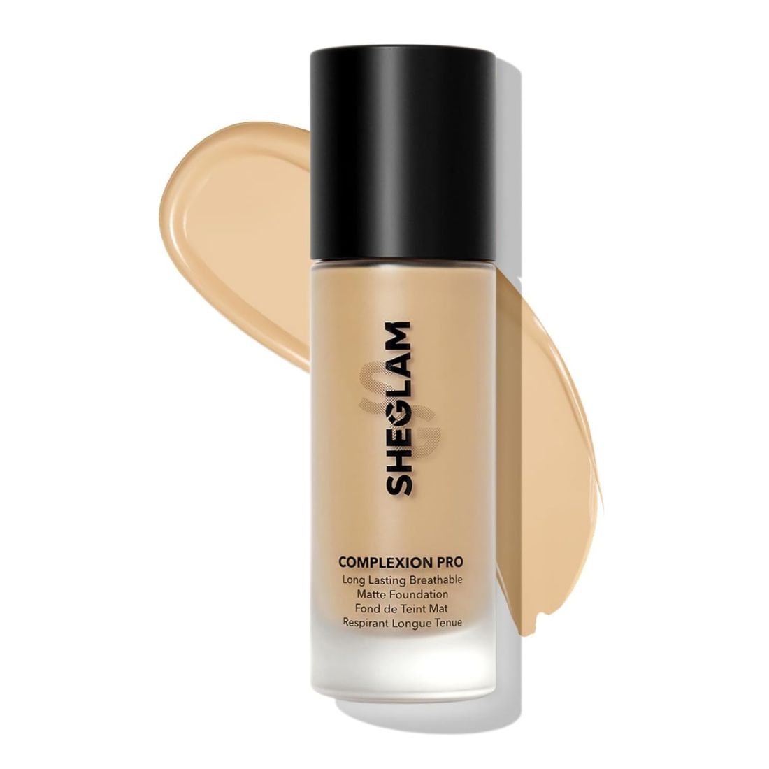 SHEGLAM Complexion Pro Long Lasting Breathable Matte Foundation – Sand bottle packaging