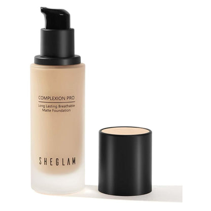 SHEGLAM Complexion Pro Long Lasting Breathable Matte Foundation – Warm Vanilla bottle packaging

